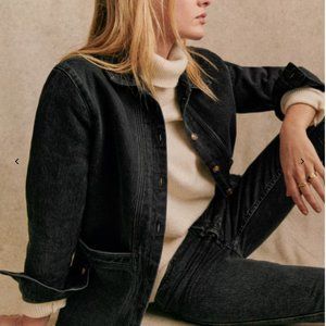 Will jacket in washed denim from Sezane, size M, NWT